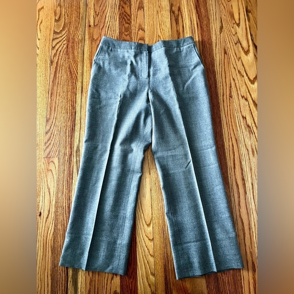 Talbots Petites Women’s Size 10 Gray Wool Dress Slacks Pants Lined